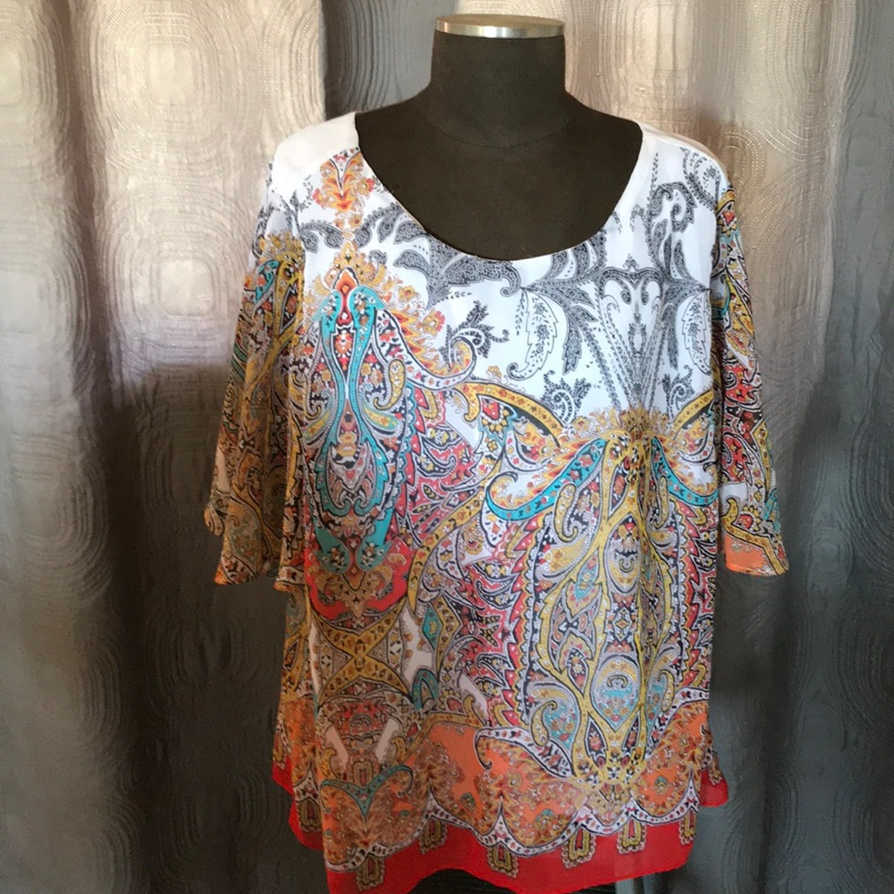 Roz&ali 2X blouse
